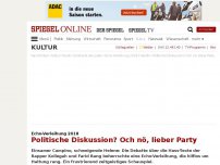 Bild zum Artikel: Echo-Verleihung 2018: Politische Diskussion? Och nö, lieber Party