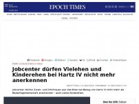 Bild zum Artikel: Jobcenter dürfen Vielehen und Kinderehen bei Hartz IV nicht mehr anerkennen