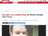 Bild zum Artikel: Das Opfer vom Jungfernstieg: Der Mörder kündigte ihren Tod an