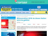 Bild zum Artikel: Blitzmarathon 2018: An diesen Stellen wirst du geblitzt