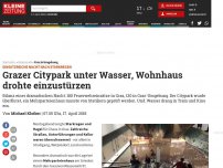 Bild zum Artikel: 40 Einsätze: Grazer Feuerwehr kämpft gegen die Wassermassen