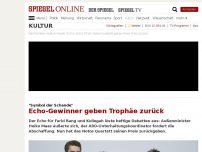 Bild zum Artikel: 'Symbol der Schande': Echo-Gewinner geben Trophäe zurück