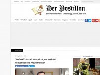 Bild zum Artikel: 'Ok! Ok!': Assad verspricht, nur noch auf konventionelle Art zu morden