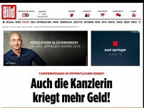 Bild zum Artikel: Tarif-Plus - Auch die Kanzlerin kriegt mehr Geld!