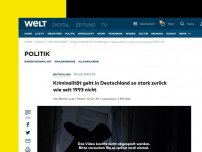 Bild zum Artikel: Kriminalität in Deutschland fällt auf Tiefstwert