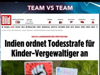 Bild zum Artikel: Nach großen Protesten - Indien will Todesstrafe für Kinder-Vergewaltiger 