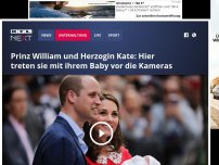 Bild zum Artikel: Prinz William und Herzogin Kate: Erster Auftritt mit ihrem Baby