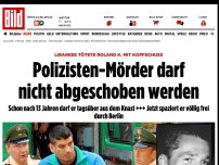 Bild zum Artikel: Libanese tötete SEK-Mann - Polizisten-Mörder darf nicht abgeschoben werden