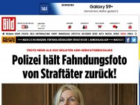 Bild zum Artikel: Trotz Gerichtsbeschluss - Polizei hält Fahndungsfoto von Straftäter zurück!