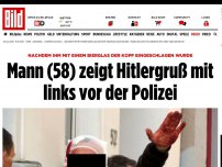 Bild zum Artikel: Nach Streit vor Bar - Neonazi (58) zeigt Hitlergruß vor der Polizei