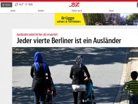 Bild zum Artikel: Jeder vierte Berliner ist ein Ausländer
