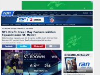 Bild zum Artikel: BREAKING: Packers wählen EQ St. Brown im NFL Draft!