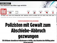 Bild zum Artikel: Ultimatum an Polizei - 200 Afrikaner verhindern Abschiebung von Flüchtling