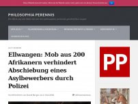 Bild zum Artikel: Ellwangen: Mob aus 200 Afrikanern verhindert Abschiebung eines Asylbewerbers durch Polizei