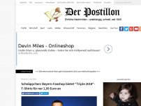 Bild zum Artikel: Schnäppchen: Bayern-Fanshop bietet 'Triple 2018'-T-Shirts für nur 2,99 Euro an