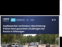 Bild zum Artikel: Polizeieinsatz in Ellwangen: Asylbewerber verhindern Abschiebung von Afrikaner mit Gewalt