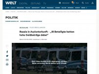 Bild zum Artikel: Razzia in Asylunterkunft - „18 Beteiligte hatten hohe Geldbeträge dabei“