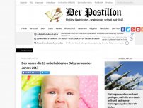 Bild zum Artikel: Das waren die 12 unbeliebtesten Babynamen des Jahres 2017