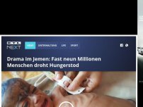 Bild zum Artikel: Drama im Jemen: Fast neun Millionen Menschen droht Hungerstod