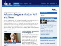 Bild zum Artikel: Holocaust-Leugnerin nicht zur Haft erschienen