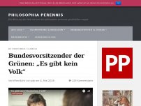 Bild zum Artikel: Bundesvorsitzender der Grünen: „Es gibt kein Volk“