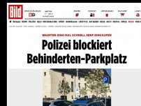 Bild zum Artikel: Beamter ging Senf kaufen - Polizei blockiert Behinderten-Parkplatz