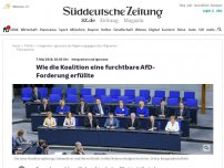 Bild zum Artikel: Wie die Koalition aus Ignoranz eine furchtbare AfD-Forderung erfüllt