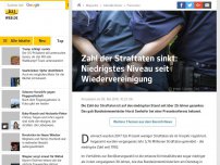 Bild zum Artikel: Zahl der Straftaten sinkt: Niedrigstes Niveau seit Wiedervereinigung