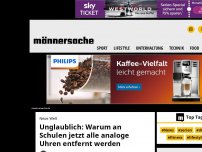 Bild zum Artikel: Warum an Schulen jetzt alle analoge Uhren entfernt werden | Männersache