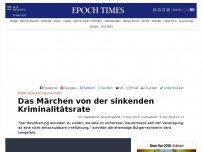 Bild zum Artikel: Das Märchen von der sinkenden Kriminalitätsrate