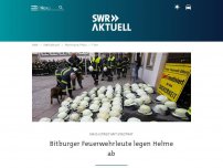 Bild zum Artikel: Bitburger Feuerwehrleute legen Helme ab