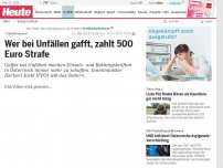 Bild zum Artikel: 'Unfallvoyeure': Wer bei Unfällen gafft, zahlt 500 Euro Strafe