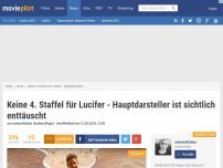 Bild zum Artikel: Keine 4. Staffel für Lucifer - Hauptdarsteller Tom Ellis ist sichtlich enttäuscht!