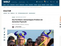 Bild zum Artikel: Das furchtbare Jammerlappen-Problem der deutschen Popmusik