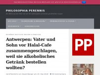 Bild zum Artikel: Antwerpen: Vater und Sohn vor Halal-Cafe zusammengeschlagen, weil sie alkoholisches Getränk bestellen wollten