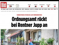 Bild zum Artikel: Sitzecke auf Bürgersteig - Ordnungsamt rückt bei Rentner Jupp an