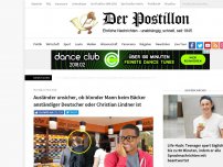 Bild zum Artikel: Ausländer unsicher, ob blonder Mann beim Bäcker anständiger Deutscher oder Christian Lindner ist