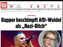 Bild zum Artikel: Farid Bang - Rapper beschimpft AfD-Weidel als „Nazi-Bitch“
