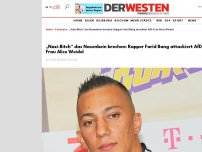 Bild zum Artikel: AfD: Farid Bang beleidigt Alice Weidel in neuem Rap-Song