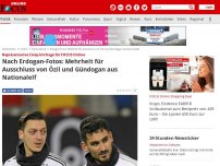 Bild zum Artikel: Repräsentative Civey-Umfrage für FOCUS Online - Nach Erdogan-Fotos: Mehrheit für Ausschluss von Özil und Gündogan aus Nationalelf