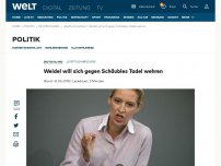 Bild zum Artikel: Schäuble rügt Alice Weidel bei Generaldebatte im Bundestag