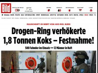 Bild zum Artikel: 500 Fahnder im Einsatz - Drogen-Ring mit 1,8 Tonnen Koks gesprengt