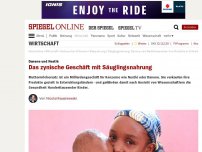 Bild zum Artikel: Danone und Nestlé: Das zynische Geschäft mit Säuglingsnahrung