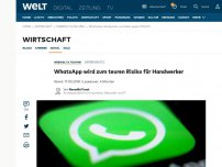 Bild zum Artikel: WhatsApp wird zum teuren Risiko für Handwerker