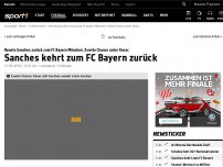 Bild zum Artikel: Bayern-Rückkehr! Zweite Chance für Sanches