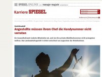 Bild zum Artikel: Gerichtsurteil: Angestellte müssen ihrem Chef die Handynummer nicht verraten