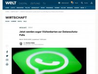 Bild zum Artikel: Jetzt werden sogar Visitenkarten zur Datenschutz-Falle