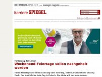 Bild zum Artikel: Forderung der Linken: Wochenend-Feiertage sollen nachgeholt werden