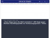 Bild zum Artikel: „Diese Klage kann die Welt verändern“: AfD klagt gegen Merkels Flüchtlingspolitik vor Verfassungsgericht