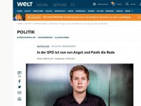 Bild zum Artikel: In der SPD ist nun von Angst und Panik die Rede